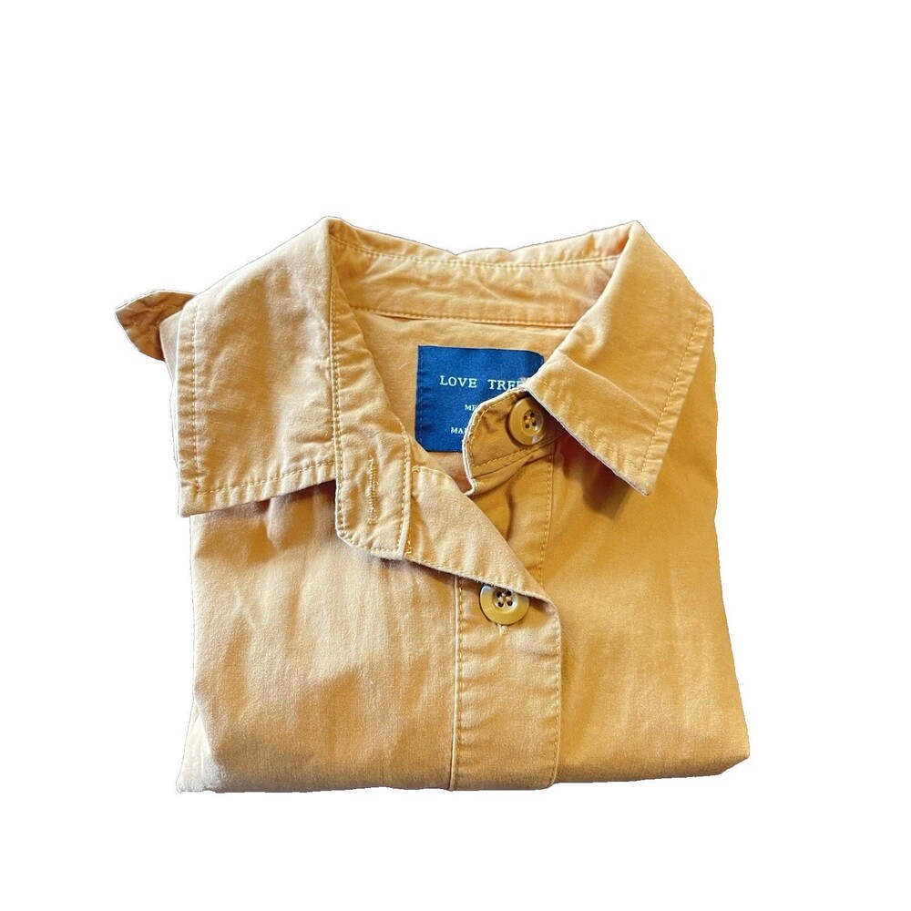 Love Tree Burnt Orange Embroidered Eagle Paradise Utility Jacket Size M - Picture 12 of 13